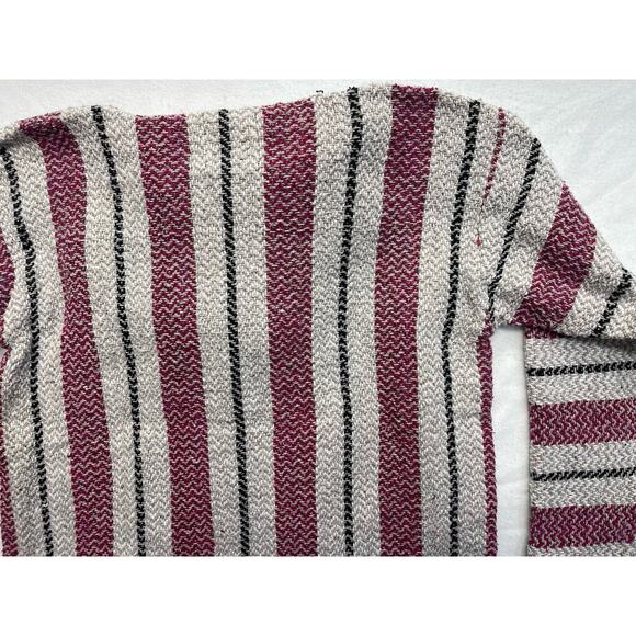 BAJA JOE Aztec Mexican Blanket Hoodie Drug Rug Pullover Hooded Sweatshirt XL - Picture 9 of 10